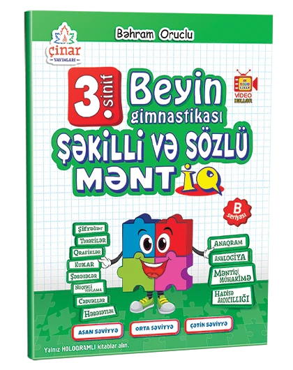 3-cü sinif Beyin Gimnastikası Şəkilli və Sözlü Məntiq