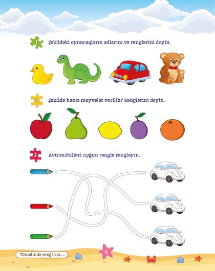 Mən Riyaziyyat Öyrənirəm 4-5 yaş (Bağça uşaqları üçün vəsait)